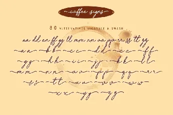 Coffee Signs font