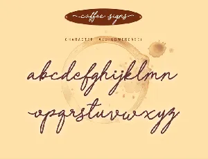 Coffee Signs font