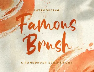 Famous Brush font