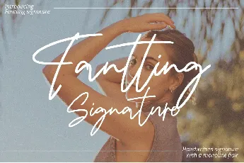 Fantting Signature font