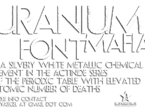 URANIUM MAFIA font