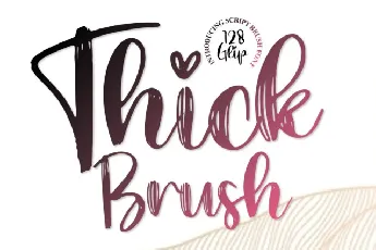 Thick Brush Typeface font