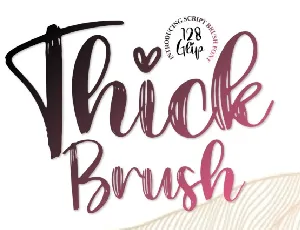 Thick Brush Typeface font