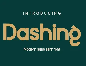 Dashing font