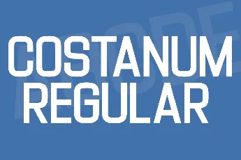 Costanum font