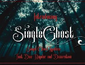 Single Ghost Tattoo font