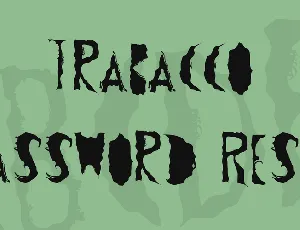 Trabacco Password Reset font