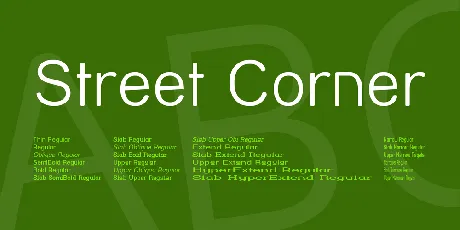 Street Corner font