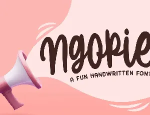 Ngopie font