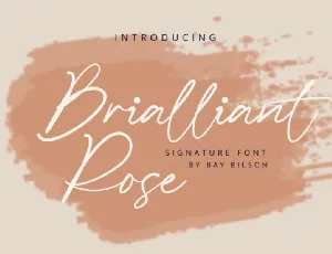 Brilliant Rose font