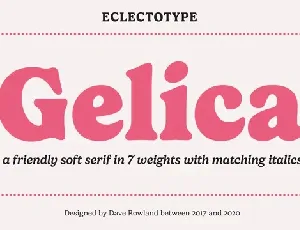 Gelica Family font