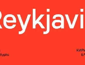 SK Reykjavik Sans Serif font