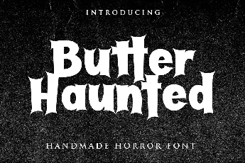 Butter Haunted Display font