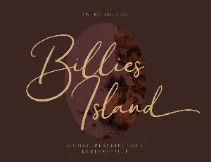 Billies Island font