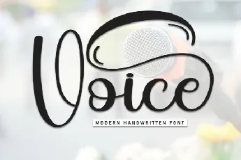 Voice Calligraphy font