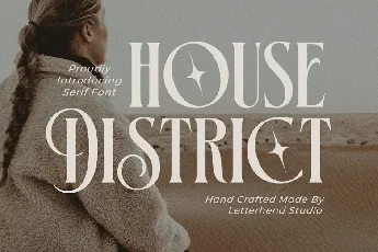 House District font