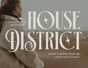 House District font