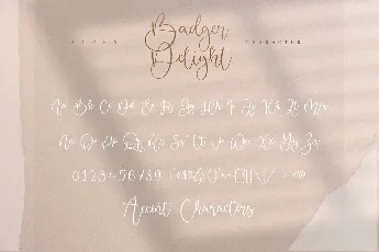 Badger Delight font