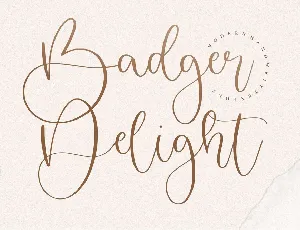 Badger Delight font