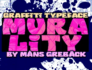 Murality PERSONAL USE ONLY font