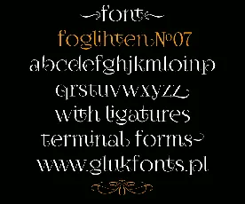 FoglihtenNo07 font