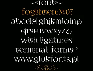 FoglihtenNo07 font