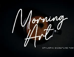 Morning Art font