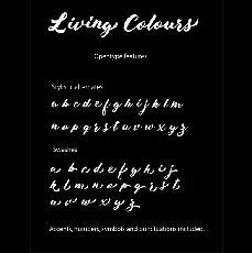 Living Colours Script font