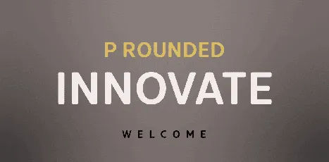 Innovate P Rounded font