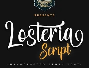 Losteria Script font