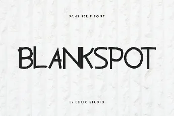 Blankspot Demo font