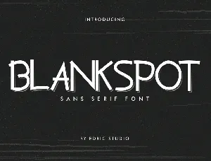 Blankspot Demo font