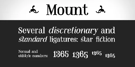 Mount PERSONAL USE ONLY font