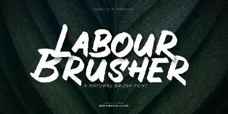 Labour Brusher font