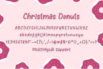 Christmas Donuts Demo font