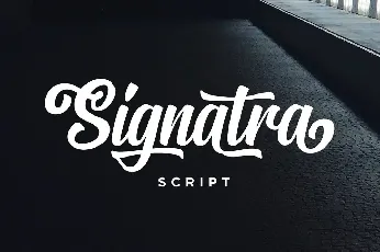 Signatra Script font