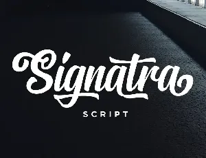 Signatra Script font