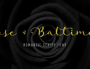 Rose Of Baltimore font