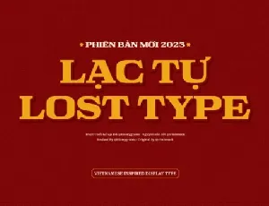 Lost Type font