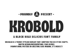 Krobold font