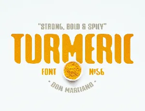 Turmeric font