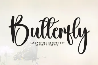 Butterfly Script Typeface font