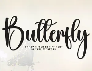 Butterfly Script Typeface font