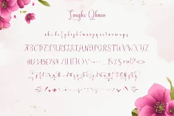 Laughs Qhuan Calligraphy Script font