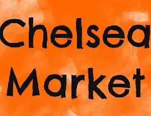 Chelsea Market font