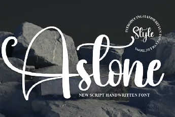 Astone Script Typeface font