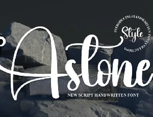 Astone Script Typeface font