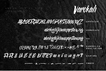 Varokah font