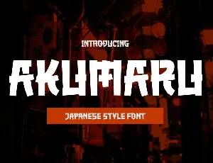 AKUMARU font