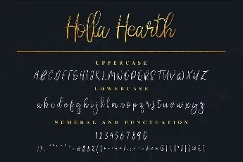 Holla Hearth Demo font